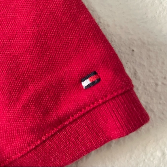 Tommy Hilfiger Collared Polo Dress Women’s XS Red T Shirt Dress Cotton Mini - Picture 6 of 15